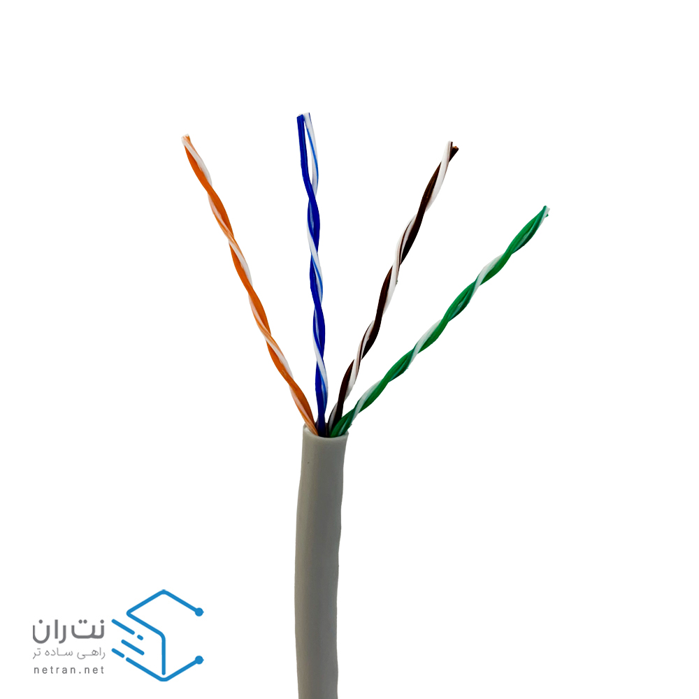 کابل شبکه لگراند Cat5e UTP تمام مس تست فلوک پرمننت روکش PVC حلقه 305 متری | نت‌ ران